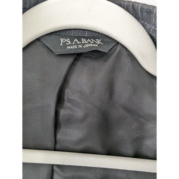 JoS A Bank 100% Wool‎ Charcoal Pinstripe Blazer Sport Coat Jacket Mens Size 40R - Picture 6 of 12